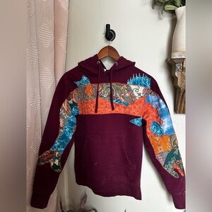 Handmade Patchwork fish hoodie